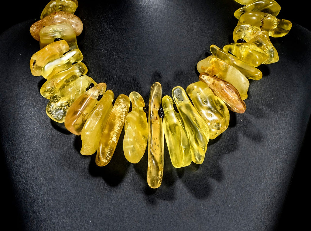 Columbian Copal Amber and Baltic Amber Necklace (X02)