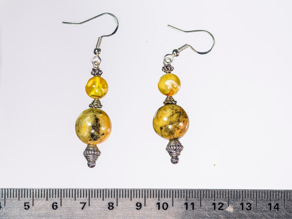 Baltic Amber and Sterling Silver Earrings (X14)